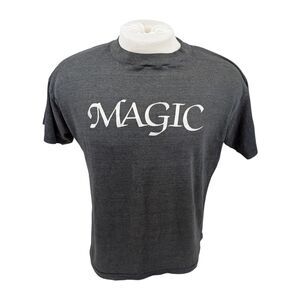 Vtg 90s MAGIC Party till ya Puke Faded T Shirt Distressed Grunge Stitch *READ